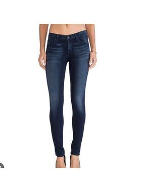 Agolde Colette slim fit hi rise dark denim jeans size 26